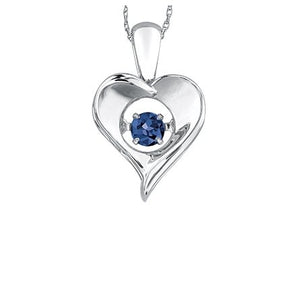 Pulse Heart Birthstone Necklace - Fifth Avenue Jewellers
