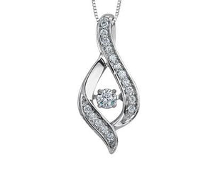 Pulse Ribbon Diamond Pendant - Fifth Avenue Jewellers