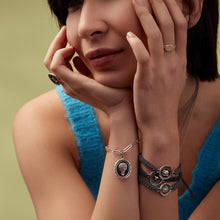Load image into Gallery viewer, Pyrrha Hearts Talisman Paperclip Bracelet - Fifth Avenue Jewellers
