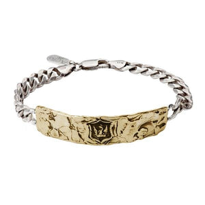 Pyrrha Mens Bracelet Bravery And Protection Wide Identification - Fifth Avenue Jewellers