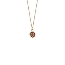 Load image into Gallery viewer, Pyrrha Necklace Small Ruby 14K Gold Faceted Stone - Fifth Avenue Jewellers

