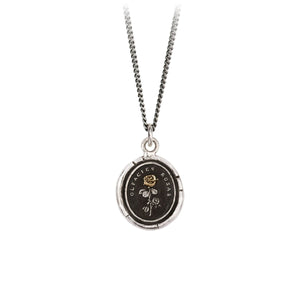 Pyrrha Slow Down 14K Gold on Silver Talisman Necklace - Fifth Avenue Jewellers