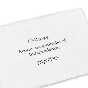 Pyrrha Symbol Charm Acorn - Fifth Avenue Jewellers
