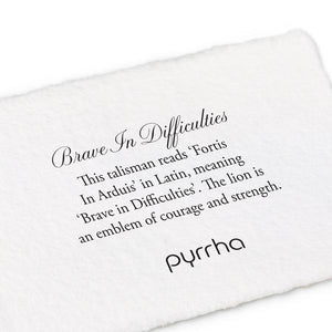 Pyrrha Talisman Brave In Difficulties - Fifth Avenue Jewellers