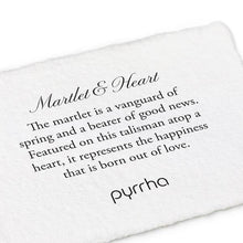 Load image into Gallery viewer, Pyrrha Talisman Martlet and Heart - Fifth Avenue Jewellers
