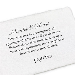 Pyrrha Talisman Martlet and Heart - Fifth Avenue Jewellers
