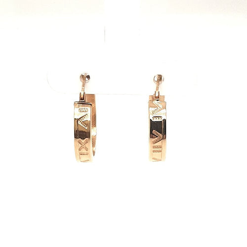 Roman Numeral Hoops - Fifth Avenue Jewellers
