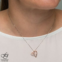 Load image into Gallery viewer, Rose Gold Heart Pendant With Diamonds - Fifth Avenue Jewellers
