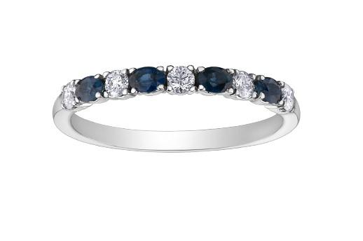 Sapphire And Diamond Stacker Band - Fifth Avenue Jewellers