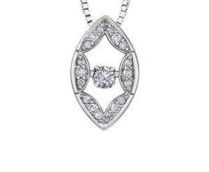 Scalloped Oval Pulse Pendant Necklace - Fifth Avenue Jewellers