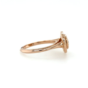 Sholdt East/West Rose Gold Bezel Set Engagement Ring - Fifth Avenue Jewellers