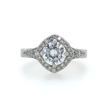 Load image into Gallery viewer, Sholdt Platinum Engagement Ring With Halo - Fifth Avenue Jewellers
