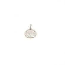 Load image into Gallery viewer, Small Oval St Christopher Medal In White Gold - Fifth Avenue Jewellers
