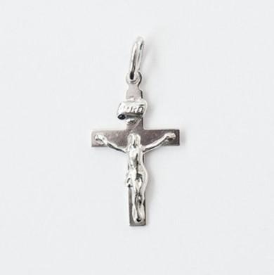 Small Silver Flat Crucifix - Fifth Avenue Jewellers