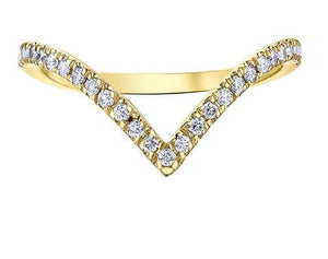 Sparkling Diamond Chevron Band - Fifth Avenue Jewellers