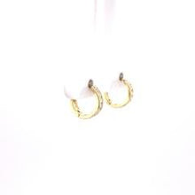 Load image into Gallery viewer, Sparkling Tiny Hoop Earrings - Fifth Avenue Jewellers
