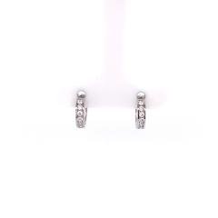Sparkling Tiny Hoop Earrings - Fifth Avenue Jewellers