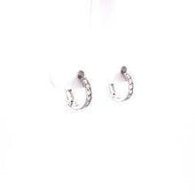 Load image into Gallery viewer, Sparkling Tiny Hoop Earrings - Fifth Avenue Jewellers
