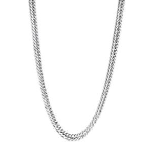 Stainless Steel Double Curb Link Chain - Fifth Avenue Jewellers