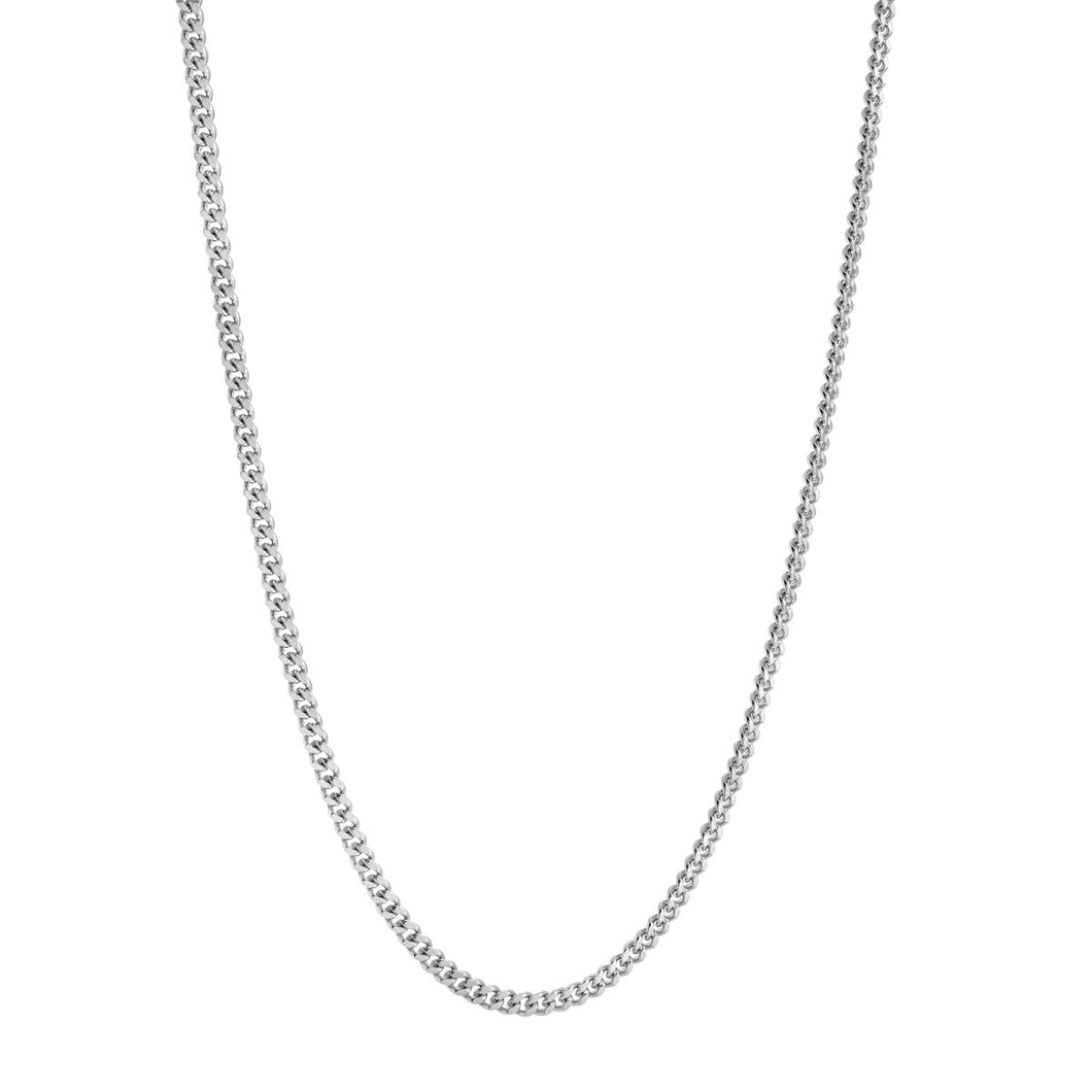 Stainless Steel Fine Curb Link Chain - Fifth Avenue Jewellers
