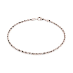 Stainless Steel Rope Chain Ankle Bracelet - Fifth Avenue Jewellers