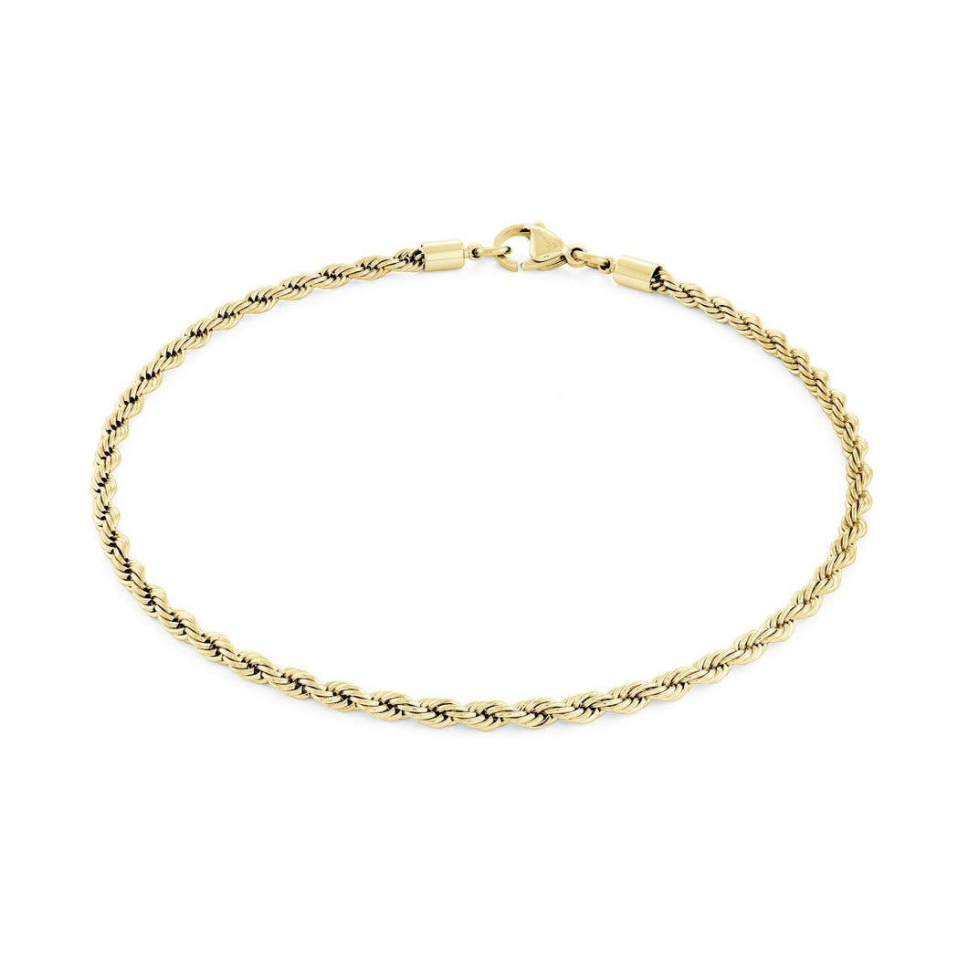 Stainless Steel Rope Chain Ankle Bracelet - Fifth Avenue Jewellers
