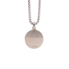 Load image into Gallery viewer, Stainless Steel Round Tag Necklace - Fifth Avenue Jewellers

