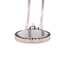 Load image into Gallery viewer, Stainless Steel Round Tag Necklace - Fifth Avenue Jewellers
