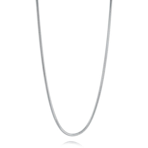 Stainless Steel Snake Chain Necklace - Fifth Avenue Jewellers