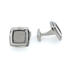 Load image into Gallery viewer, Stainless Steel Square Cufflinks L835 - Fifth Avenue Jewellers
