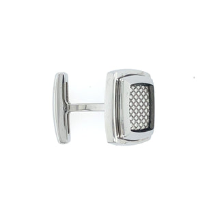 Stainless Steel Square Cufflinks L835 - Fifth Avenue Jewellers