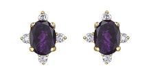 Load image into Gallery viewer, Starburst Birthstone Stud Earrings - Fifth Avenue Jewellers
