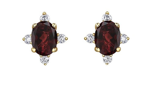 Starburst Birthstone Stud Earrings - Fifth Avenue Jewellers