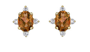 Starburst Birthstone Stud Earrings - Fifth Avenue Jewellers