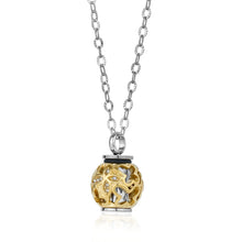 Load image into Gallery viewer, Steel &amp; Gold Plated Urn Pendant Necklace - Fifth Avenue Jewellers
