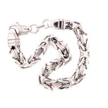 Load image into Gallery viewer, Sterling Silver Byzantine Chain Bracelet - Fifth Avenue Jewellers
