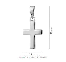 Load image into Gallery viewer, Sterling Silver Tiny Cross - Fifth Avenue Jewellers
