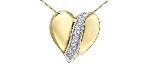 Swagged Heart Pendant Necklace - Fifth Avenue Jewellers