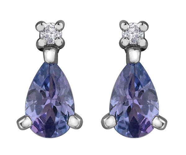 Teardrop Tanzanite Earrings - Fifth Avenue Jewellers