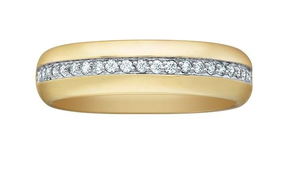 Thick Diamond Starburst Band - Fifth Avenue Jewellers