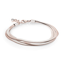 Load image into Gallery viewer, Three Strand Herringbone Chain Bracelet - Fifth Avenue Jewellers
