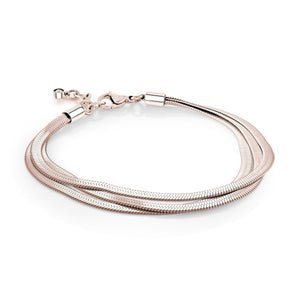 Three Strand Herringbone Chain Bracelet - Fifth Avenue Jewellers