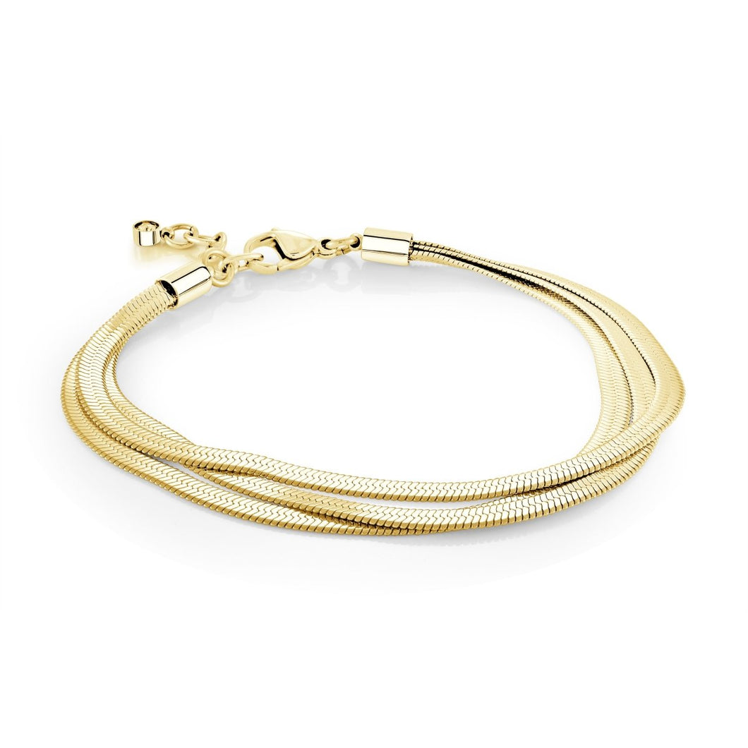 Three Strand Herringbone Chain Bracelet - Fifth Avenue Jewellers