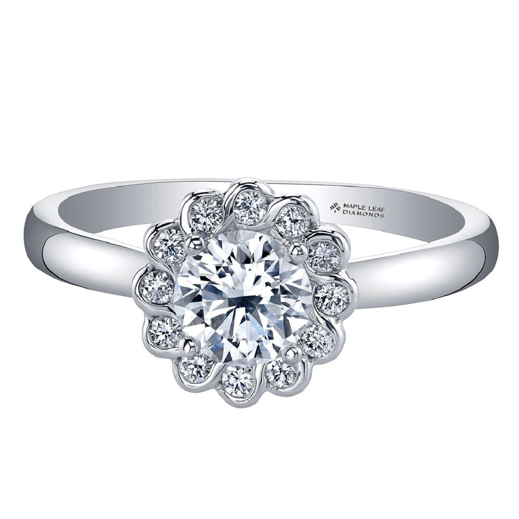 Tides of Love Diamond Ring in White Gold - Fifth Avenue Jewellers