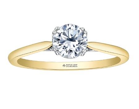Tides Of Love Diamond Solitaire Ring - Fifth Avenue Jewellers
