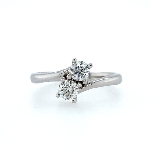 Overlap Diamond Promise Ring