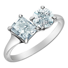Load image into Gallery viewer, &quot;Toi Et Moi&quot; Two Stone Diamond Ring - Fifth Avenue Jewellers
