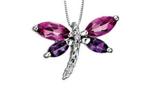 Load image into Gallery viewer, Topaz And Amethyst Dragonfly - Fifth Avenue Jewellers
