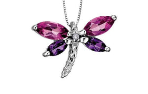 Topaz And Amethyst Dragonfly - Fifth Avenue Jewellers