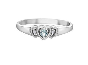 Triple Heart Gemstone Ring - Fifth Avenue Jewellers